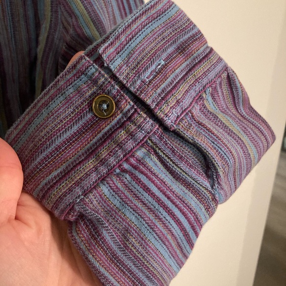 Striped zip up blouse - Picture 3 of 6